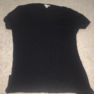 black simple tee